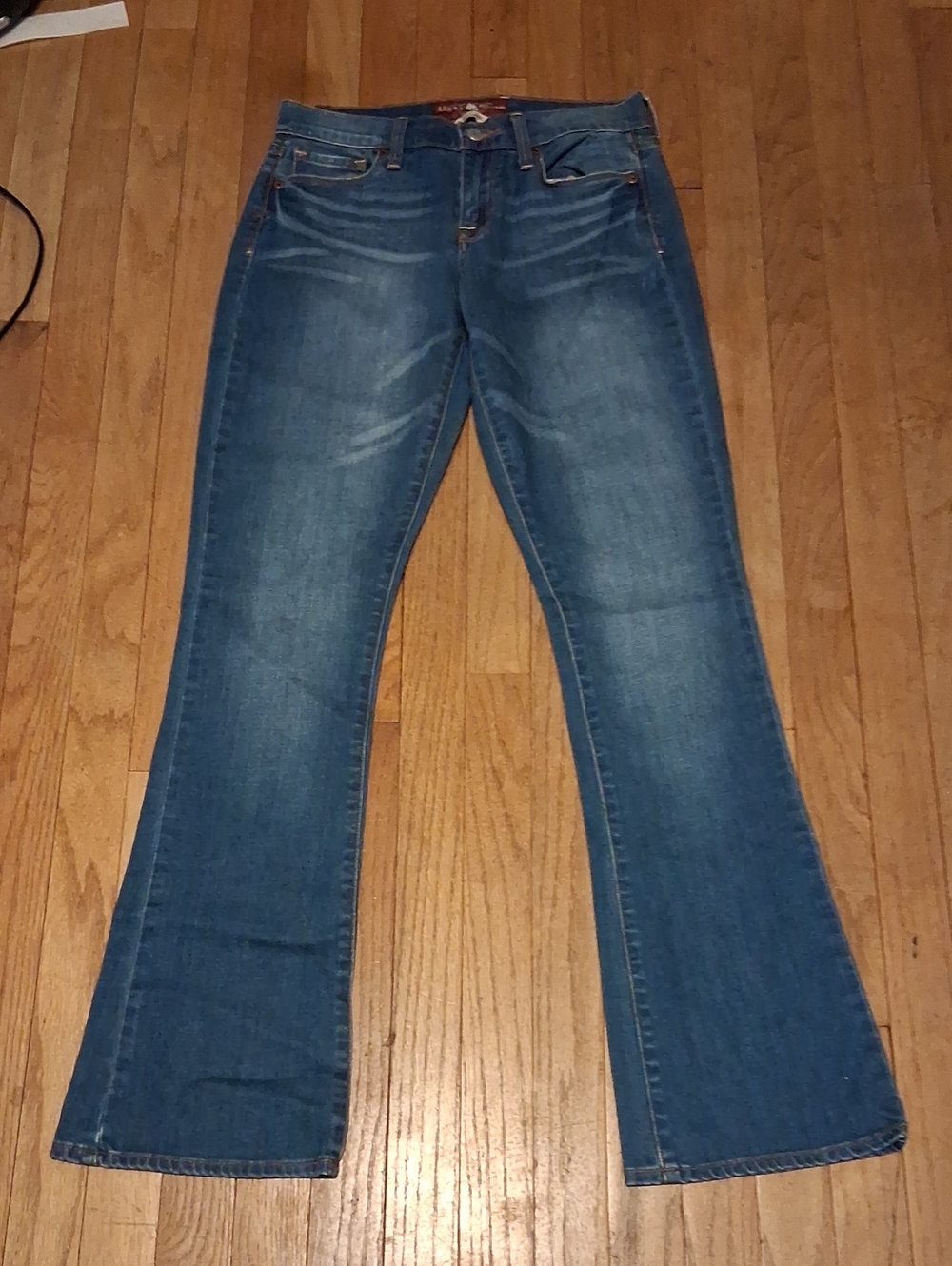 lucky brand sophia boot cut jeans womens 6 long low rise stretch denim pants